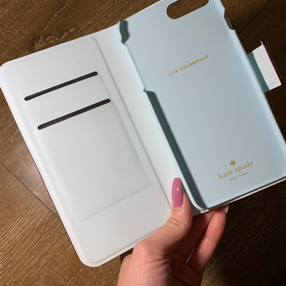 Kate Spade leather wrap folio iPhone 7/8 PLUS case